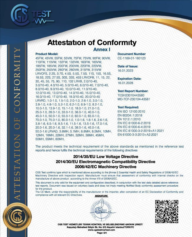 Lereve Screw Air Compressor